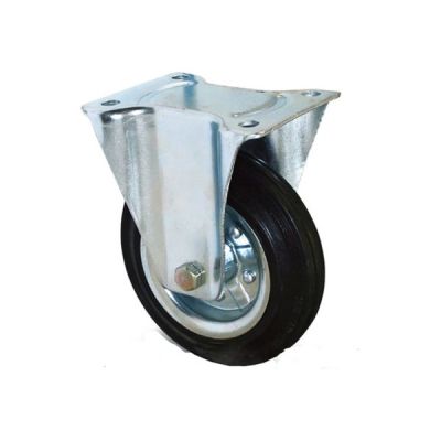 Колесо мебельное D-50мм на площадке неповоротное черное 50-2