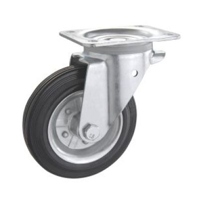 Колесо мебельное D-50мм на площадке поворотное черное 50-4