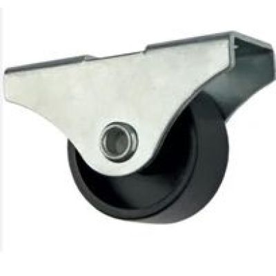 Колесо мебельное D-25мм на площадке Черное малое  HD