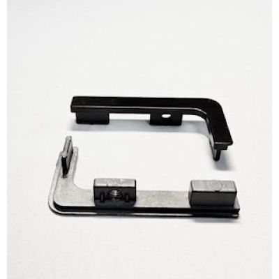 WZC ЗАГЛУШКА для нижней накладной Мебельной ручки-профиль ЧЕРНАЯ