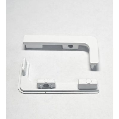 WZC ЗАГЛУШКА для нижней накладной Мебельной ручки-профиль БЕЛАЯ