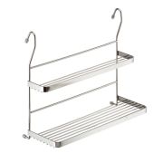 CWJ203C-2 Кухонная Полка на рейлинг двухъярусная металл хром