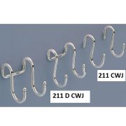 Крючок на рейлинг одинарный  CWJ211 МФ